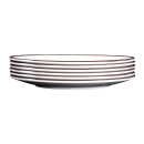 Elite Global Solutions 12 1/2" x 8 1/2" Oval Melamine Salad Plate - White (D8512OVM-W) thumbnail 6