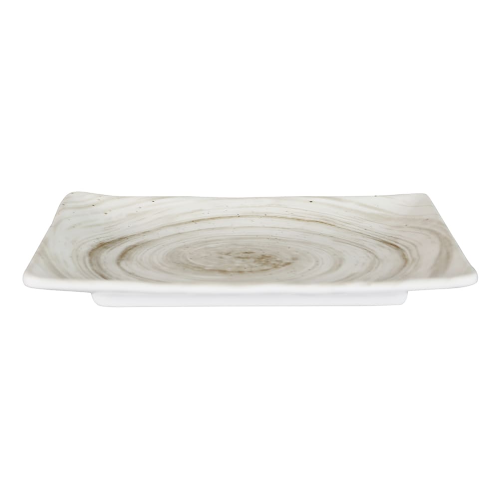 Elite Global Solutions Rectangular Melamine Salad Plate - 8 1/2" x 5 3/8", Taupe (D851RC-TD)
