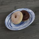 Elite Global Solutions 8 3/4" x 6 1/2" Oval Melamine Salad Plate - Navy (D861OV-ND) thumbnail 7