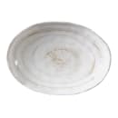 Elite Global Solutions 8 3/4" x 6 1/2" Oval Melamine Salad Plate - Taupe (D861OV-TD) thumbnail 2