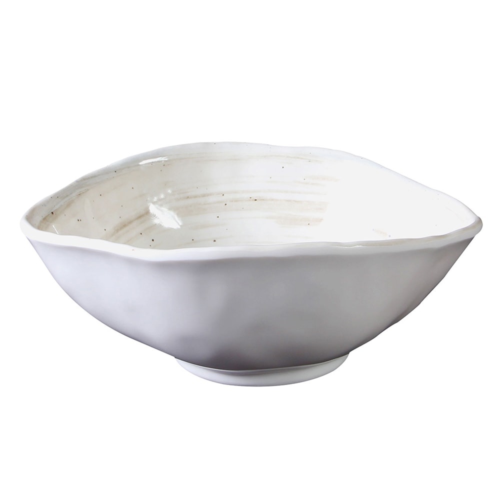 Elite Global Solutions 28 oz Oval Melamine Bowl, Taupe (D863OV-TD)