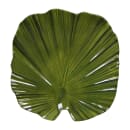 Elite Global Solutions Leaf Shaped Melamine Salad Plate - 8" x 7 3/4", Green (D873PL-DG) thumbnail 2