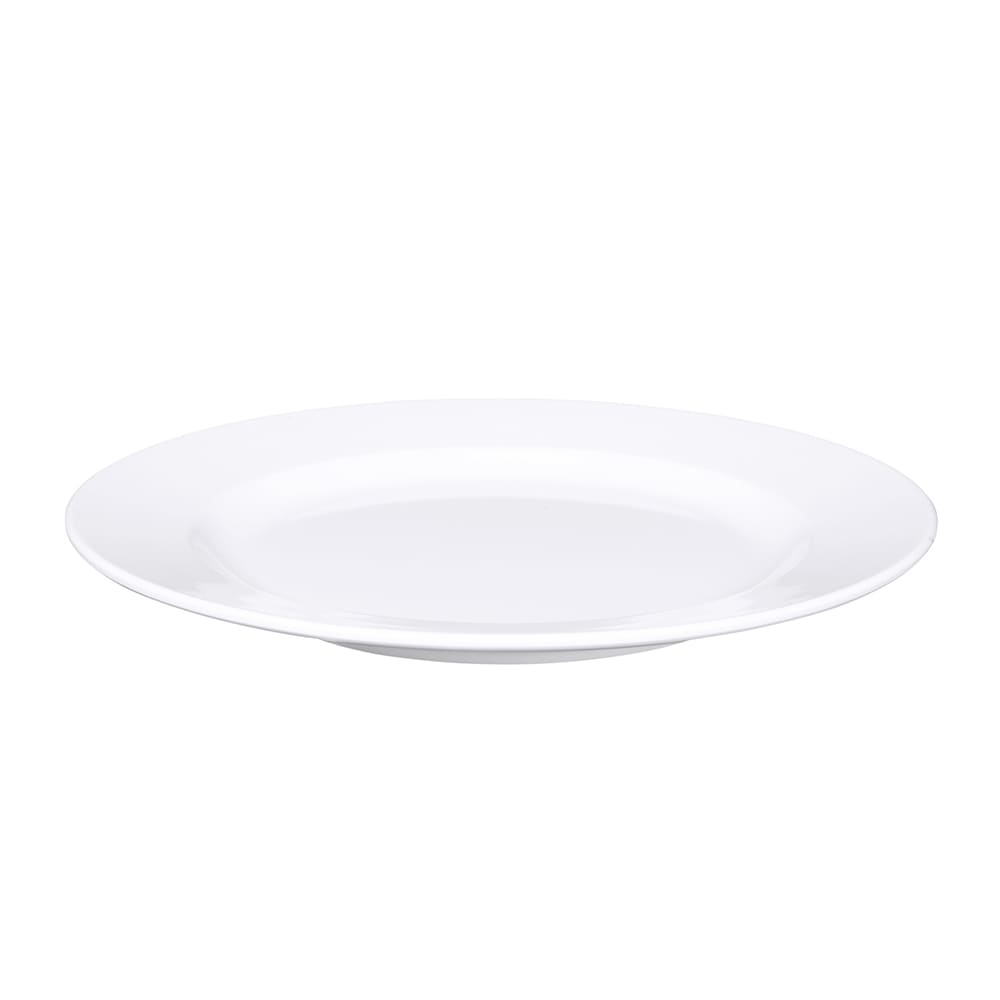Elite Global Solutions 9 1/2" Round Melamine Dinner Plate, White (D915-W)