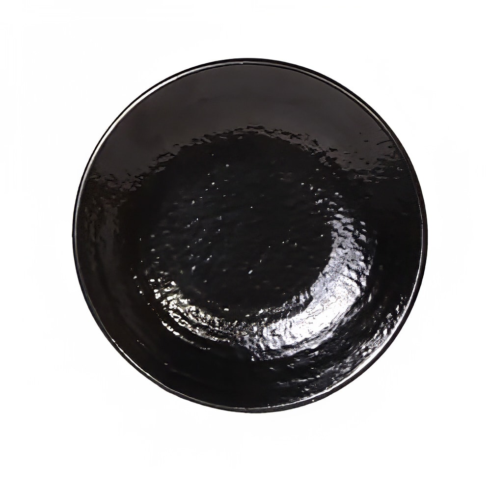 Elite Global Solutions 9" Round Melamine Dinner Plate, Black (D9RR-B)