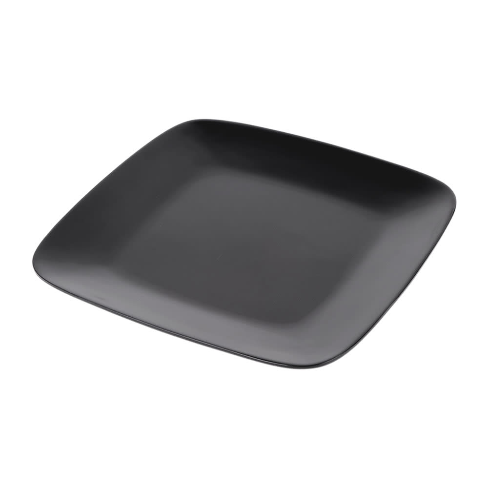 Elite Global Solutions 8 1/4" Square Melamine Salad Plate, Black (D9SQR-B)