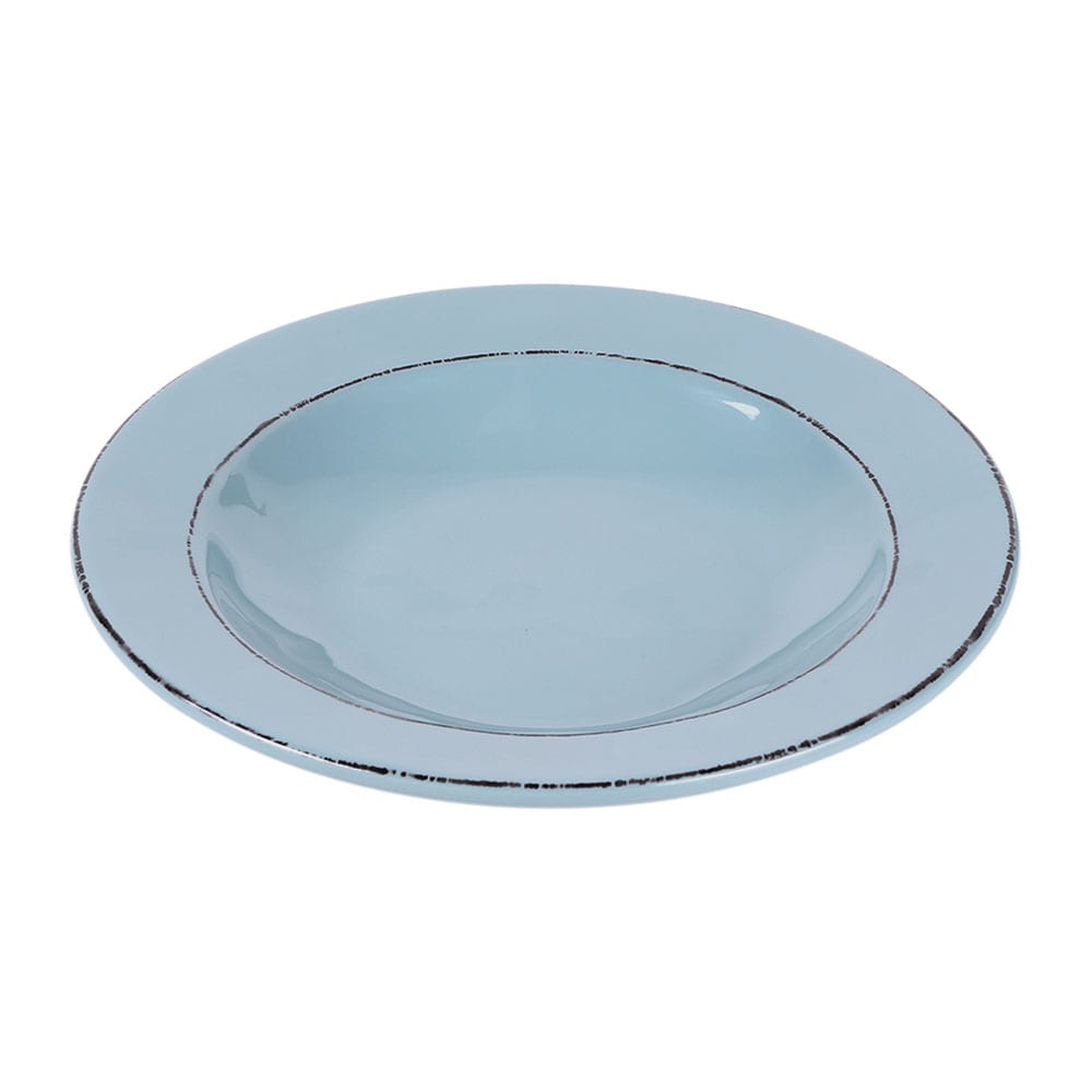 Elite Global Solutions 18 oz Round Melamine Pasta/Soup Bowl, Cameo Blue (DB10T-CB)