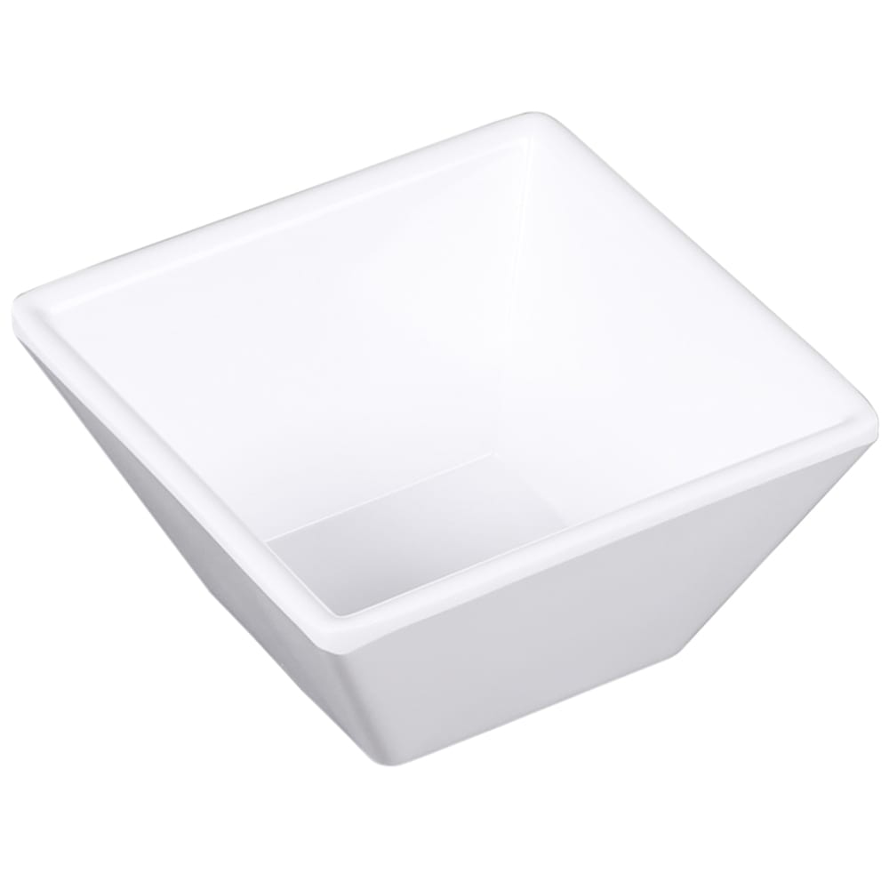 Elite Global Solutions 3 oz Square Melamine Bowl, White (DB3SQ-W)
