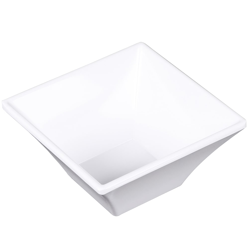 Elite Global Solutions 6 oz Square Melamine Bowl, White (DB4SQ-W)