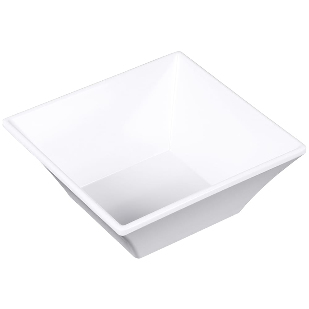 Elite Global Solutions 11 oz Square Melamine Bowl, White (DB5SQ-W)