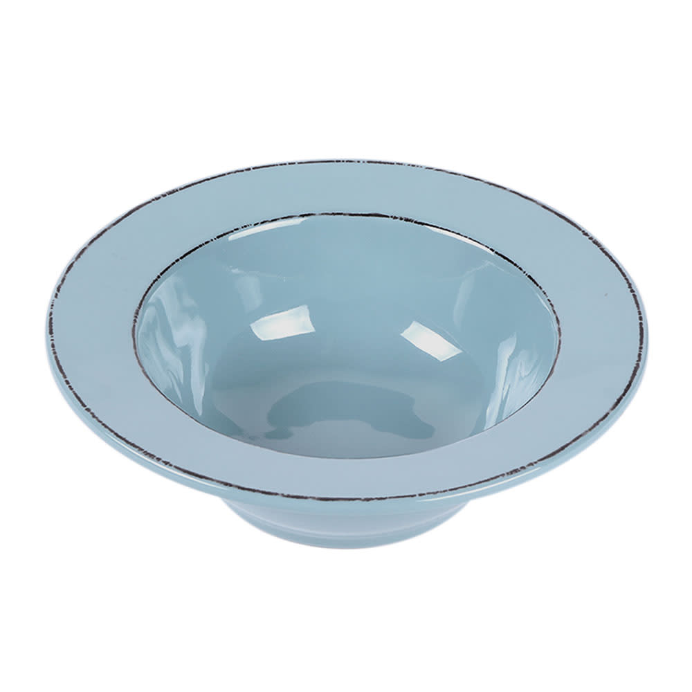 Elite Global Solutions 10 oz Round Melamine Bowl, Cameo Blue (DB6T-CB)