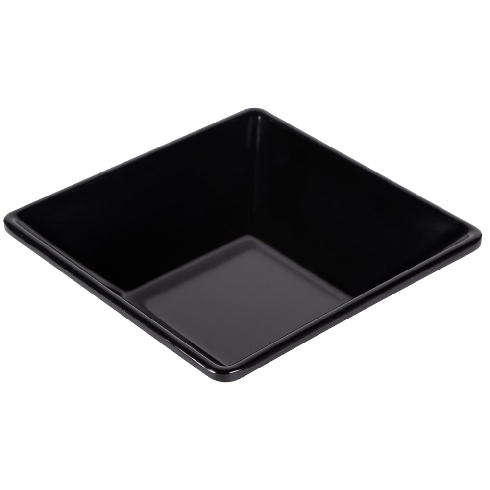 Elite Global Solutions 22 oz Square Melamine Bowl, Black (DB772SQ-B)