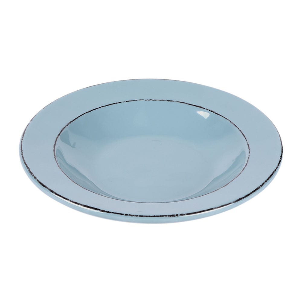 Elite Global Solutions 12 oz Round Melamine Pasta/Soup Bowl, Cameo Blue (DB878T-CB)