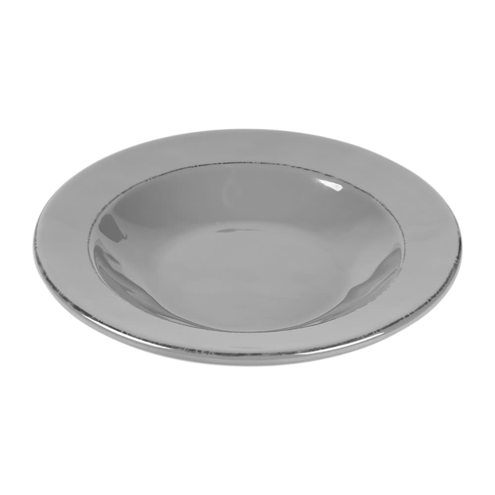Elite Global Solutions 12 oz Round Melamine Pasta/Soup Bowl, Gray (DB878T-G)