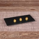 Elite Global Solutions Rectangular Melamine Dinner Plate - 9 3/8" x 4 3/4", Black (DMP94-B) thumbnail 6