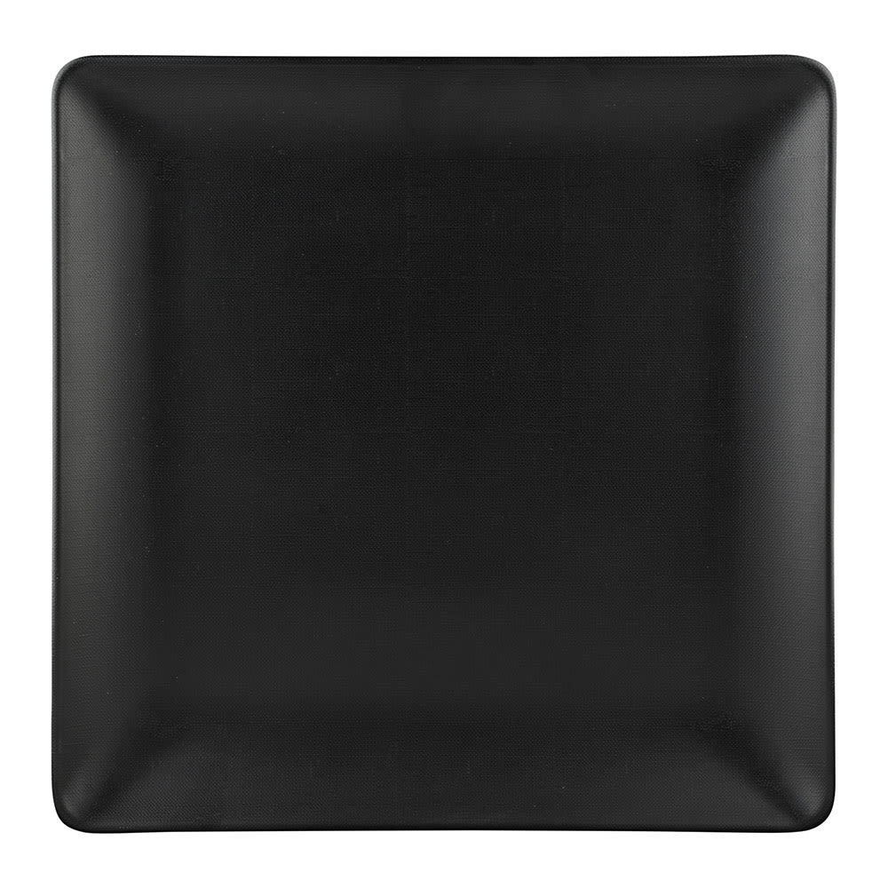Elite Global Solutions 10" Square Melamine Dinner Plate, Black (ECO1010SQ-B)