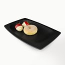 Elite Global Solutions 12 1/2" x 8 1/4" Rectangular Greenovations Platter - Melamine, Black (ECO1258-B) thumbnail 6
