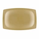 Elite Global Solutions 12 1/2" x 8 1/4" Rectangular Greenovations Platter - Melamine, Rattan (ECO1258-RT) thumbnail 3