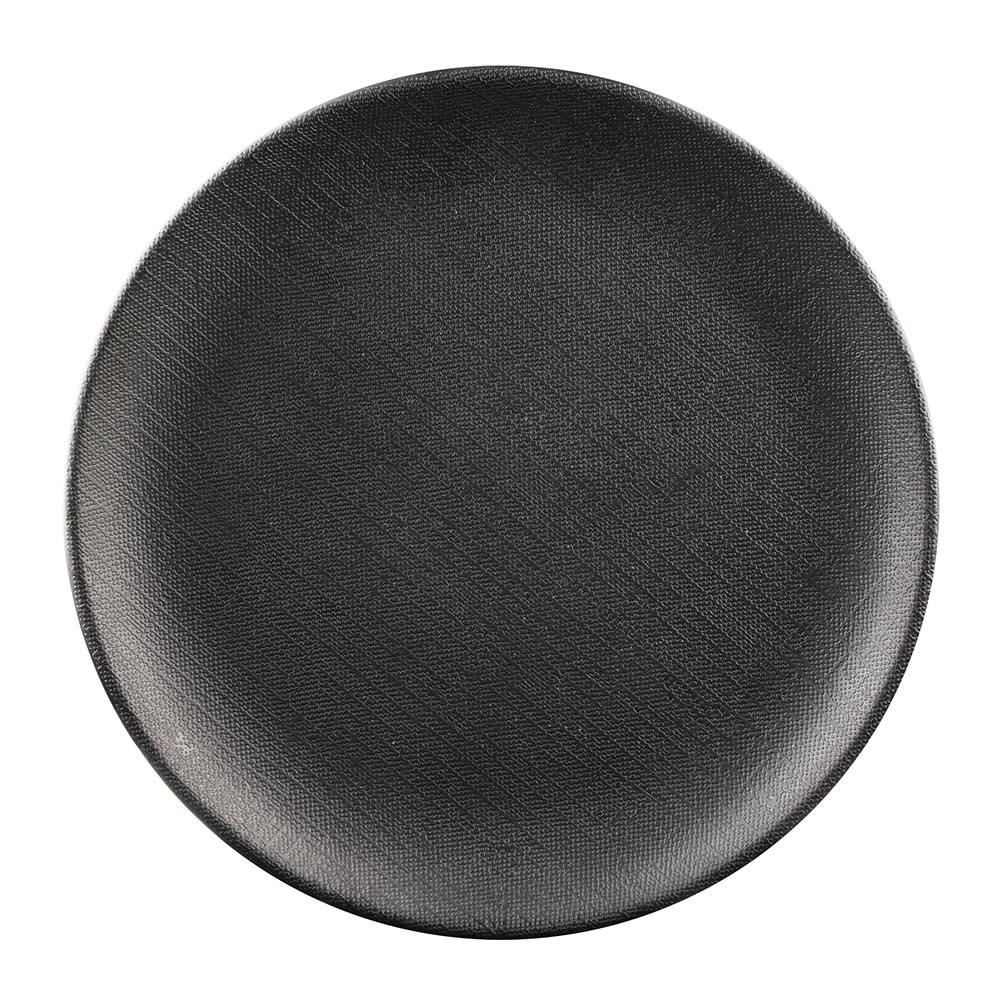 Elite Global Solutions 6" Round Melamine Dessert Plate, Black (ECO66R-B)