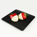 Elite Global Solutions 6" Square Melamine Dessert Plate, Black (ECO66SQ-B) thumbnail 5