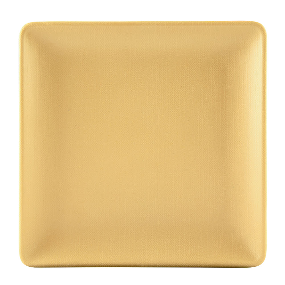 Elite Global Solutions 6" Square Melamine Dessert Plate, Rattan (ECO66SQ-RT)