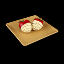 Elite Global Solutions 6" Square Melamine Dessert Plate, Rattan (ECO66SQ-RT) thumbnail 5