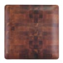 Elite Global Solutions 9" Square Melamine Dinner Plate, Wood Pattern (ECO99SQ-CK) thumbnail 3