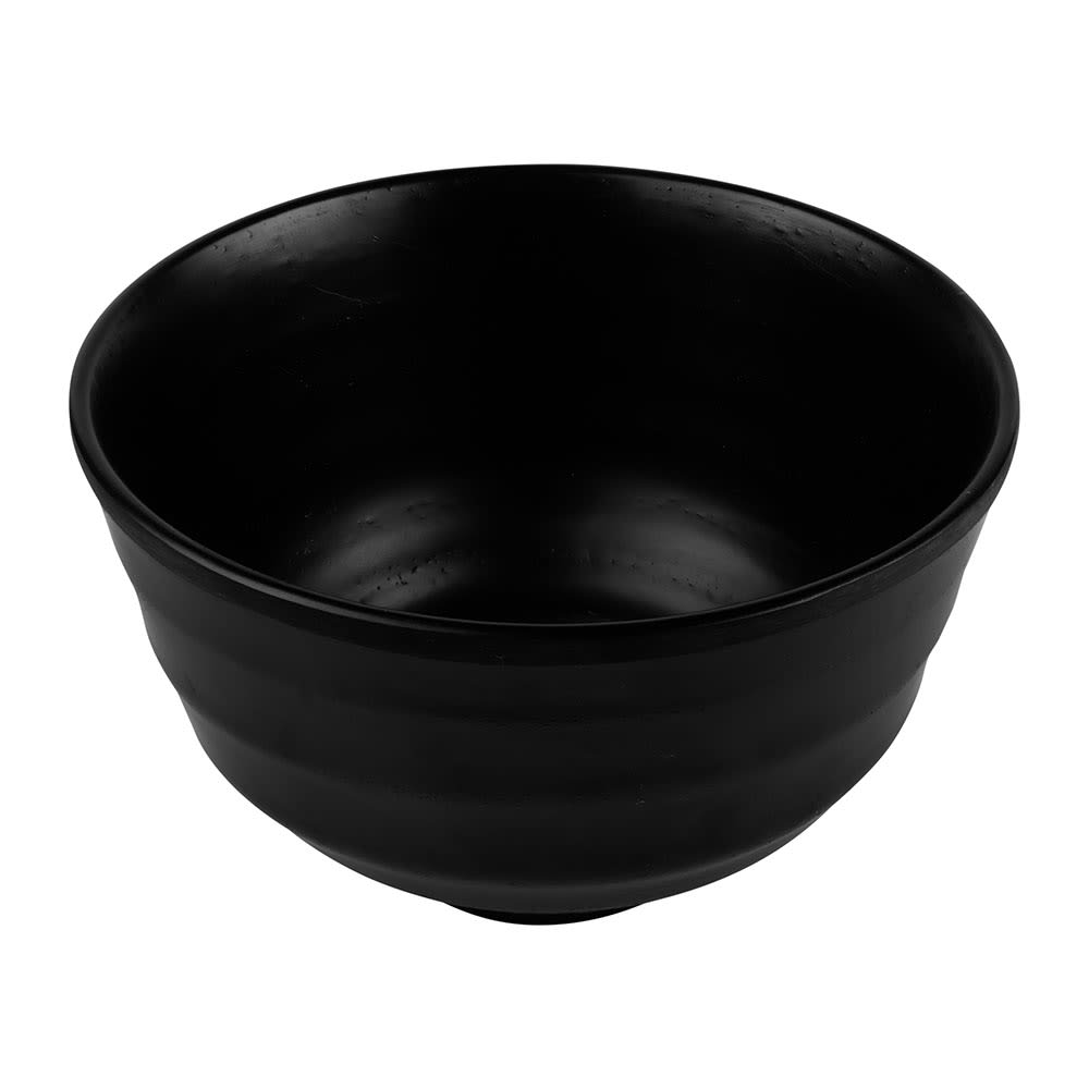 Elite Global Solutions 13 oz Round Melamine Bowl, Black (JW1105-B)