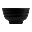 Elite Global Solutions 34 oz Round Melamine Bowl, Black (JW1107-B) thumbnail 3