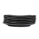 Elite Global Solutions 11 5/8" Square Melamine Dinner Plate, Black (JW1118-B) thumbnail 6