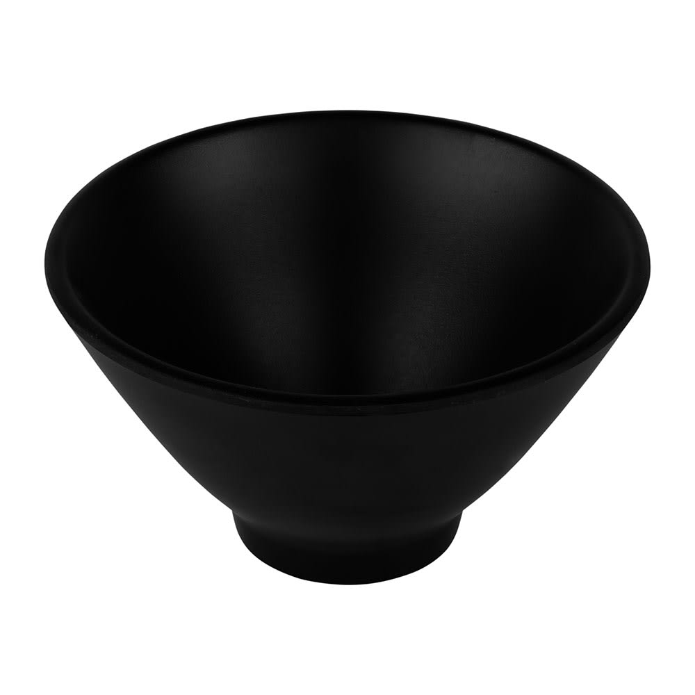 Elite Global Solutions 8 oz Round Melamine Bowl, Black (JW124-B)