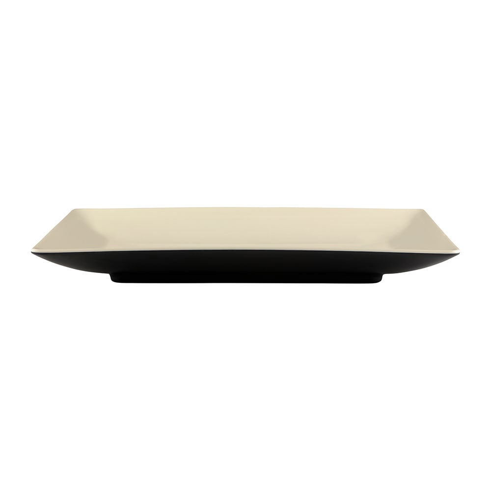 Elite Global Solutions Rectangular Melamine Dinner Plate - 13" x 8", Ebony/Sand (JW1382T-ES)