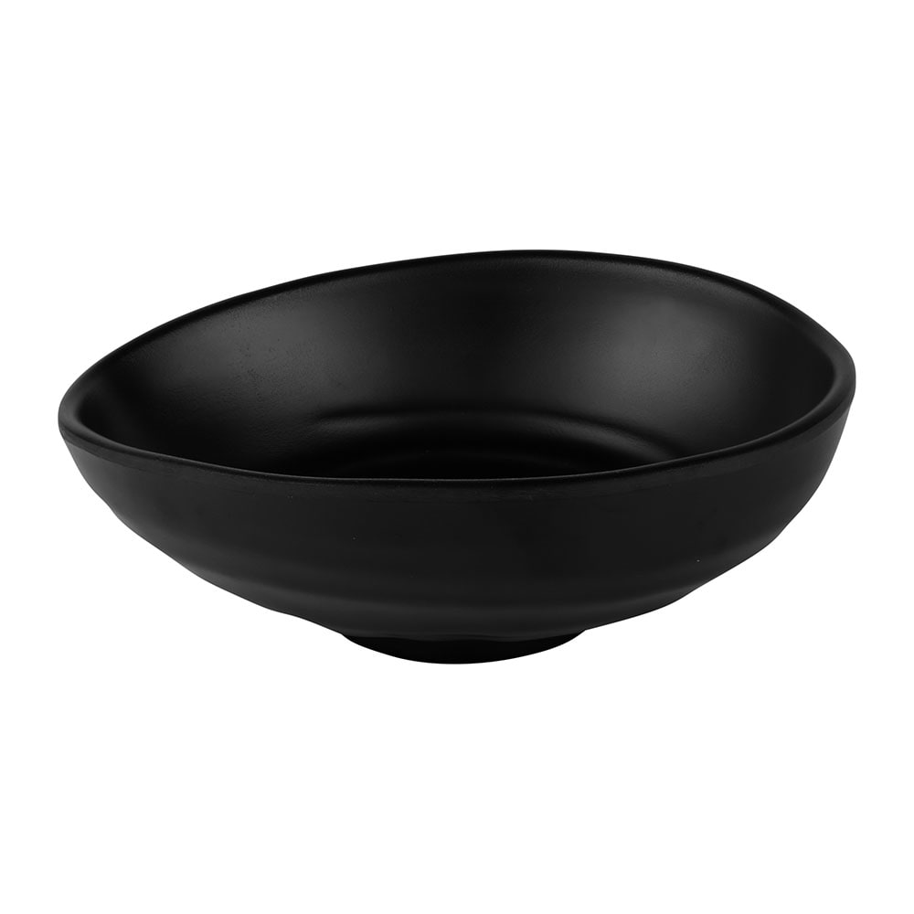 Elite Global Solutions 14 oz Oval Melamine Bowl, Black (JW1407-B)