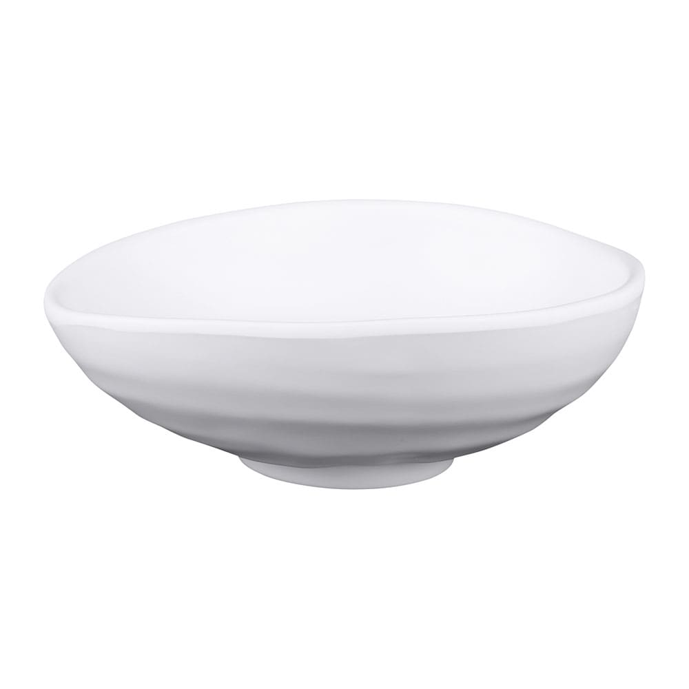 Elite Global Solutions 14 oz Oval Melamine Bowl, White (JW1407-W)