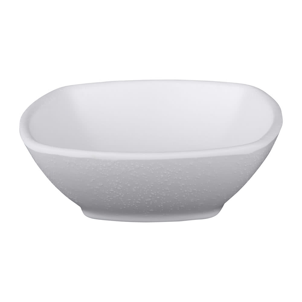 Elite Global Solutions 6 oz Square Melamine Bowl, White (JW1505-W)