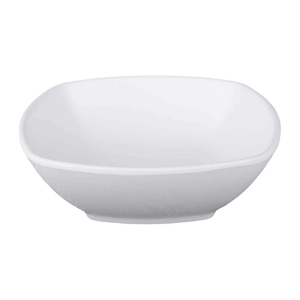 Elite Global Solutions 9 oz Square Melamine Bowl, White (JW1506-W)