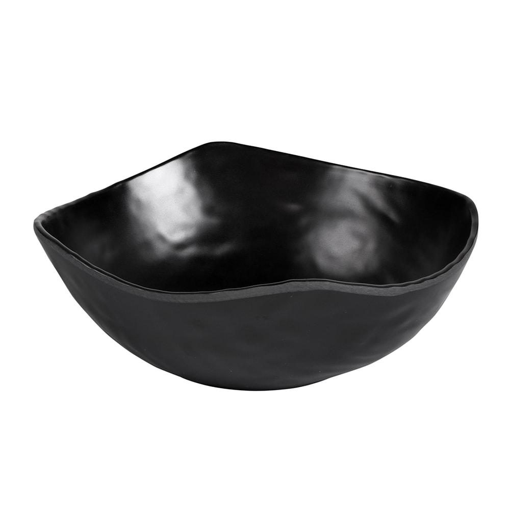 Elite Global Solutions 32 oz Square Melamine Serving Bowl, Black (JW2015-B)