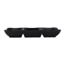 Elite Global Solutions 7 5/8" x 3 1/4" Rectangular Zen Tray - Melamine, Black (JW2071-B) thumbnail 3