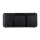 Elite Global Solutions 7 5/8" x 3 1/4" Rectangular Zen Tray - Melamine, Black (JW2071-B) thumbnail 4