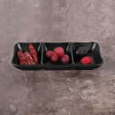 Elite Global Solutions 7 5/8" x 3 1/4" Rectangular Zen Tray - Melamine, Black (JW2071-B) thumbnail 6