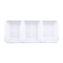 Elite Global Solutions 7 5/8" x 3 1/4" Rectangular Zen Tray - Melamine, White (JW2071-W) thumbnail 2