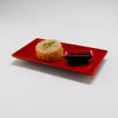 Elite Global Solutions 2 oz Melamine Sauce Dish - Melamine, Black/Red (JW3252T-BR) thumbnail 7