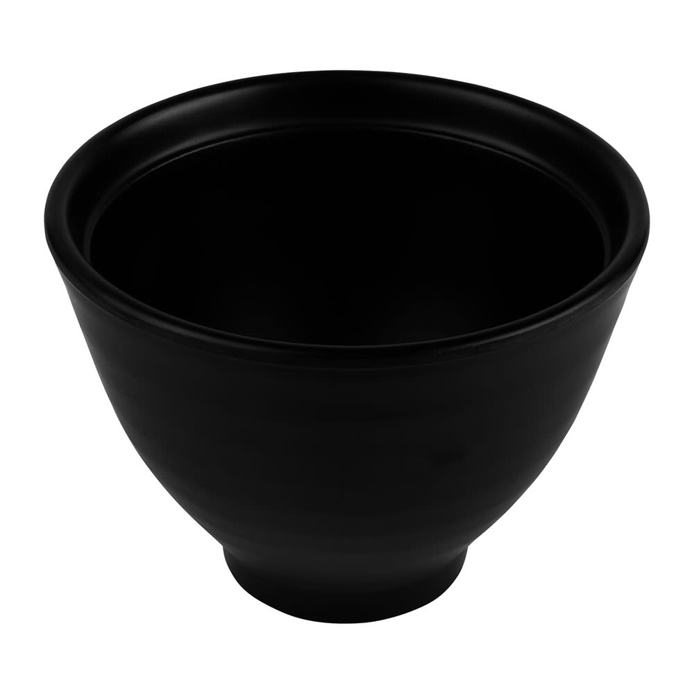 Elite Global Solutions 9 oz Round Melamine Soup Bowl, Black (JW4004-B)