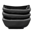 Elite Global Solutions 2 oz Square Melamine Bowl, Black (JW4007-B) thumbnail 6
