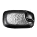 Elite Global Solutions Serving Tray w/2 Compartments - 7 1/2"L x 4 1/2"W, Melamine, Black (JW4031-B) thumbnail 2