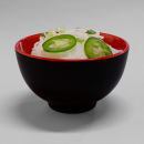 Elite Global Solutions 12 oz Round Melamine Bowl, Black/Red (JW452T-BR) thumbnail 7