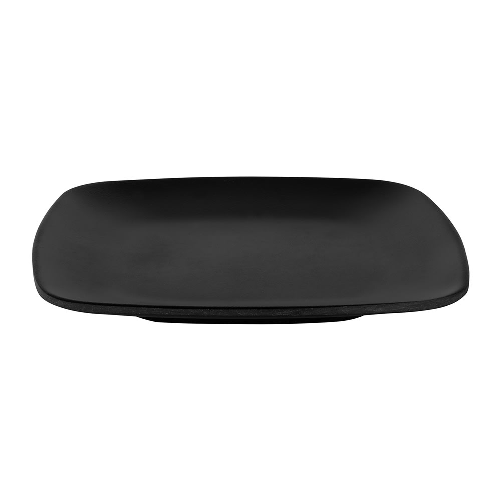 Elite Global Solutions 5 5/8" Square Melamine Dessert Plate, Black (JW5006-B)