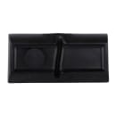 Elite Global Solutions 4 oz Melamine 2 Compartment Sauce Bowl - 5 7/8" x 2 7/8", Black (JW521-B) thumbnail 4