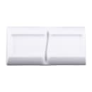 Elite Global Solutions 4 oz Melamine 2 Compartment Sauce Bowl - 5 7/8" x 2 7/8", White (JW521-W) thumbnail 4