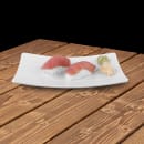 Elite Global Solutions 8 5/8" x 4 3/4" Rectangular Zen Tray - Melamine, White (JW5409-W) thumbnail 6