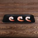 Elite Global Solutions 11" x 4 5/8" Rectangular Zen Tray - Melamine, Black (JW5411-B) thumbnail 6